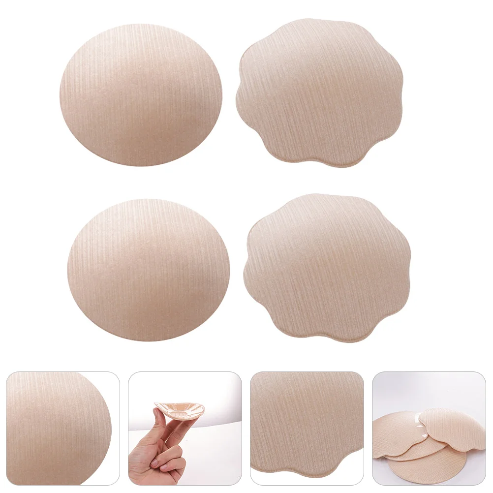 2Pairs Invisible Nipples Covers Comfortable Non-Irritating Adhesive Pasties for Women Invisible Bra Stickers Breathable