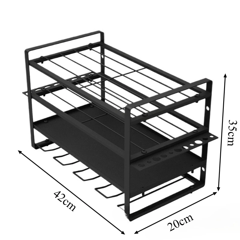 Power Tool Rack Wall-mounted Hardware Storage Holder Electric Drill Screwdriver Wrench Tools Organizer Multifunction Tools Rack