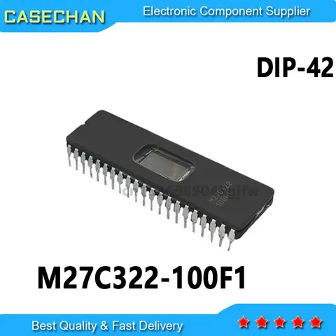 오리지널 M27C322 M27C322-100F1 DIP-42, 10 개