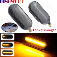 Dynamic LED Turn Signal Flashing Indicator Blinker For SEAT Ibiza 6L Cordoba Toledo Leon 1M For Skoda Octavia 2pcs