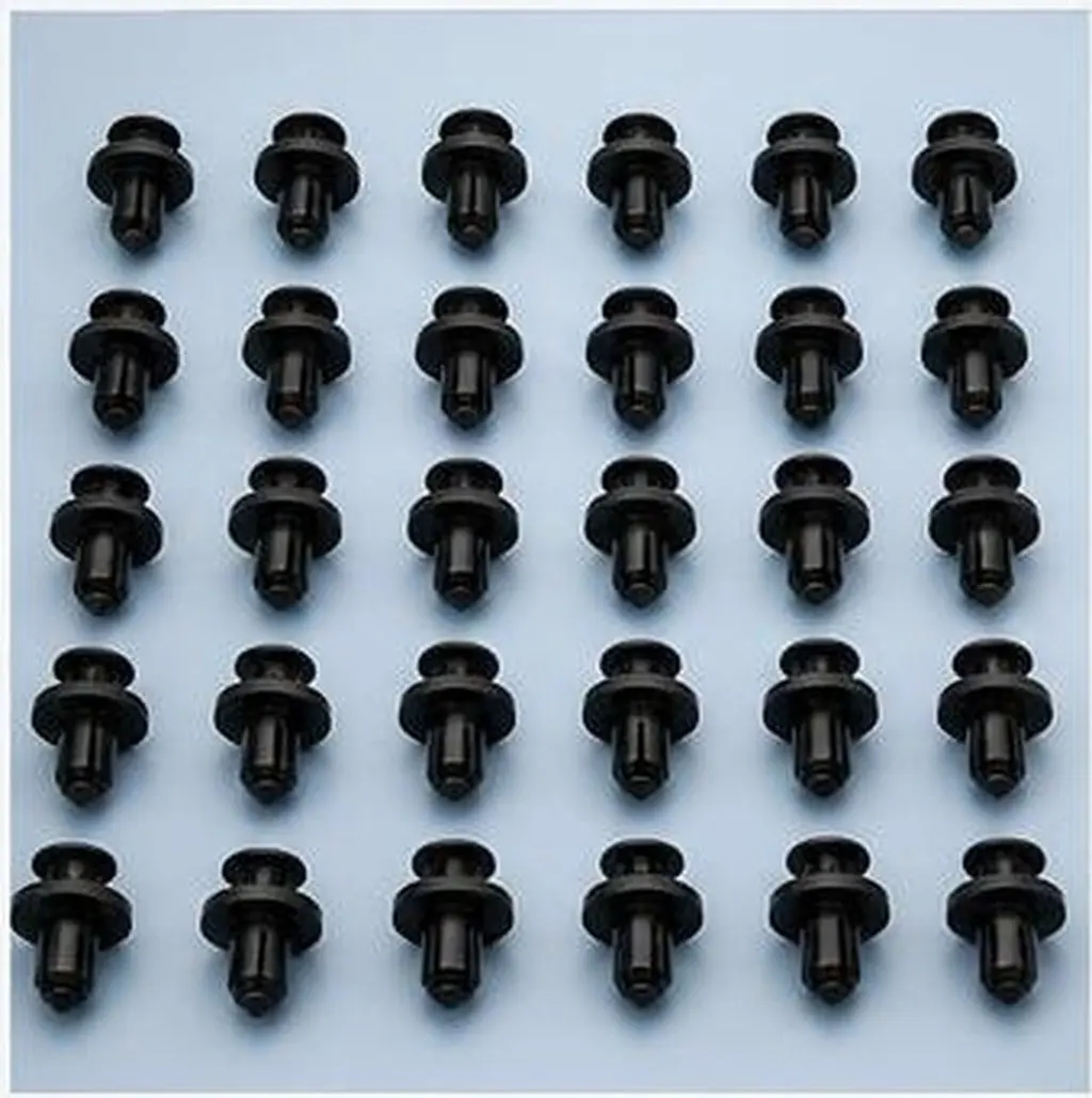 40Pcs Bumper Flare Fastener Clips Mud Guard Retainer for Radiator Yoke Bumper Shield Polyformaldehyde Push Type Car