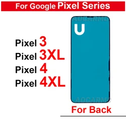 For Google Pixel 3 3XL 4 XL 4XL Rear Door Sticker Housing Back Cover Adhesive  Tape Glue Replacement