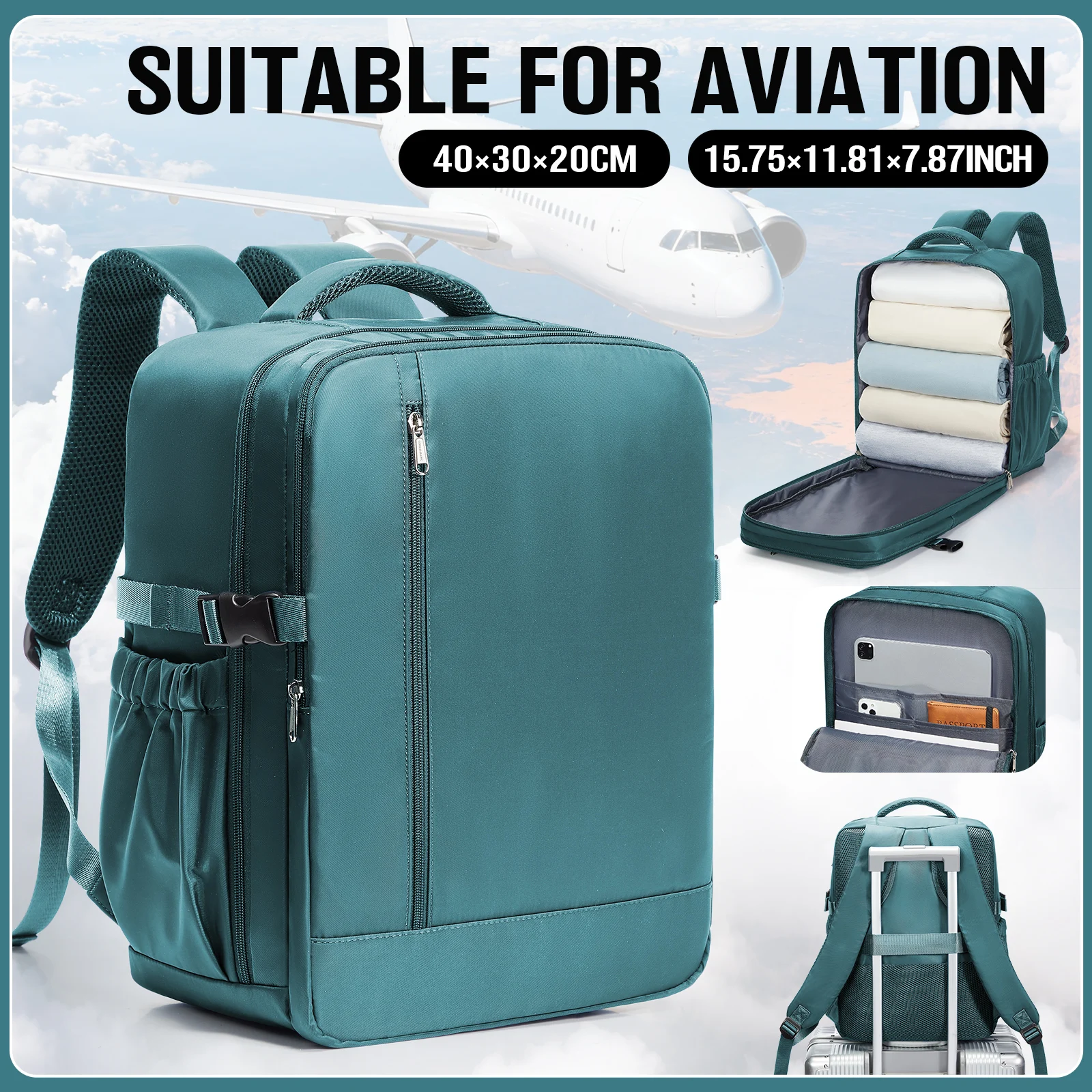 

Airplane Wizzair Ryanair 40x30x20 Travel Backpack Cabin Bag Hand Luggage Laptop Backpack Business Executive Backpack,Travel Bags