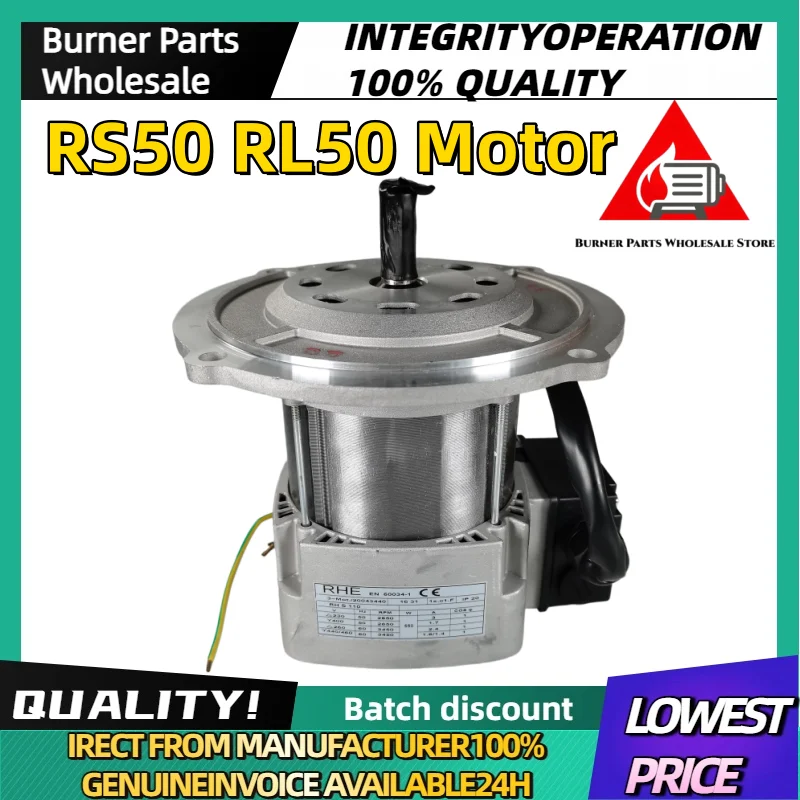 

Burner Fan Motor RL34 RS34 RL44 RS44 RL50 RS50 300W 420W 650W Industrial Combustion Blower Motor Replacement Parts