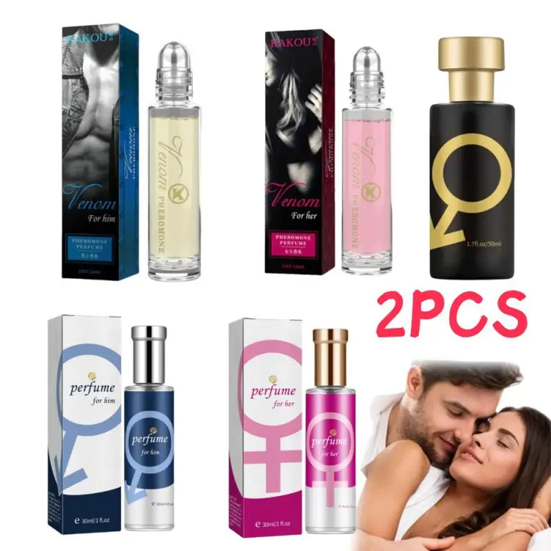 Charm Fragrance Ball Perfume para Homens e Mulheres, Pheromones Sexual Supplies, Soul Code, Romântico, Sexy, 50ml, 2Pcs