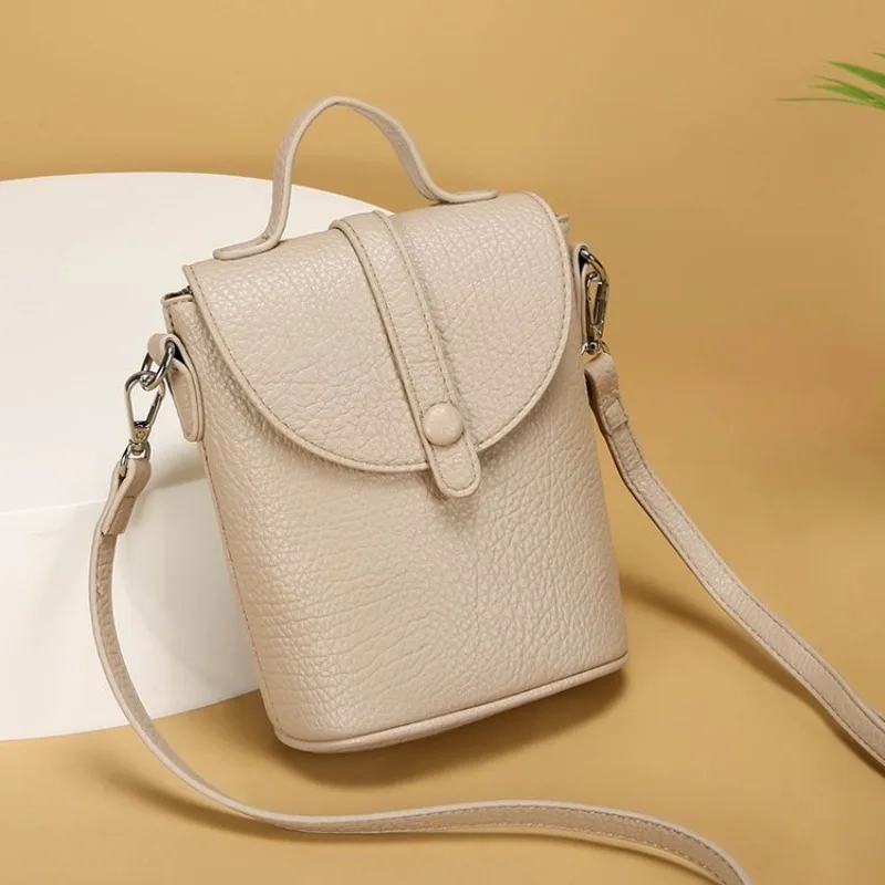 

Trendy Luxury Leather Tote Bag For Women Vintage Designer Crossbody Handbag Large Capacity Unique Elegant Diaper Bag