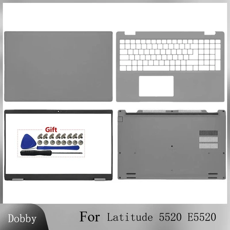 

NEW For Dell Latitude 5520 E5520 Series Laptop LCD Back Cover Rear Lid Top Case Front Bezel Palmrest Bottom Case Shell Replace