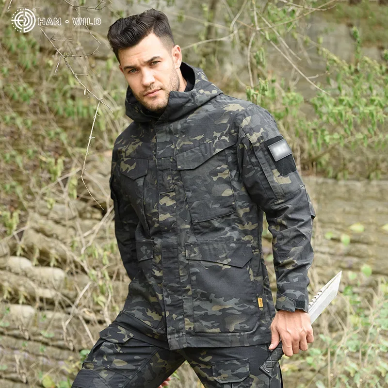 Men's Outdoor Tactical Jackets Waterproof Camouflage Training Jacket Mens Scratch-resistant Breathable Coats Men Sports Clothes