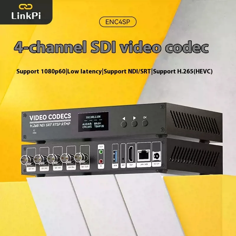 [ENC4SP] SDI Encoder Decoder 4K 1080P NDI SRT RTMP RTSP Live stream IPCam