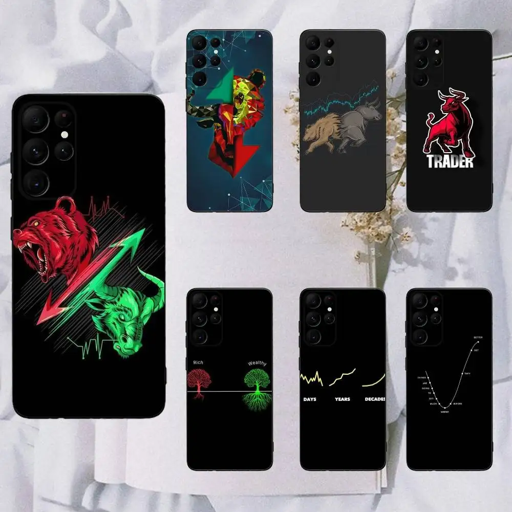 

Investment Forex Stock market Phone Case For Samsung Galaxy A13,A21s,A22,A31,A32,A52,A53,A71,A80,Soft Black Shell