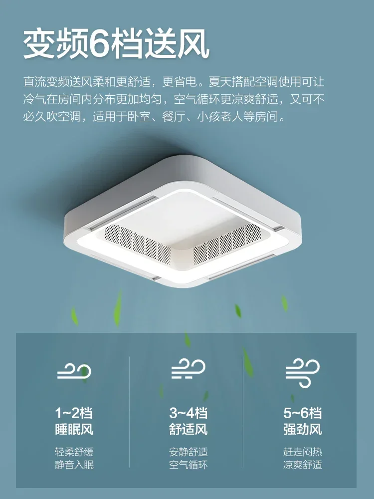 Ventilatore da soffitto senza foglie lampada a soffitto grandi lampade lampada a Led ventilatori moderni controllo luci domestiche silenziose ciondolo a distanza sul tetto 220v