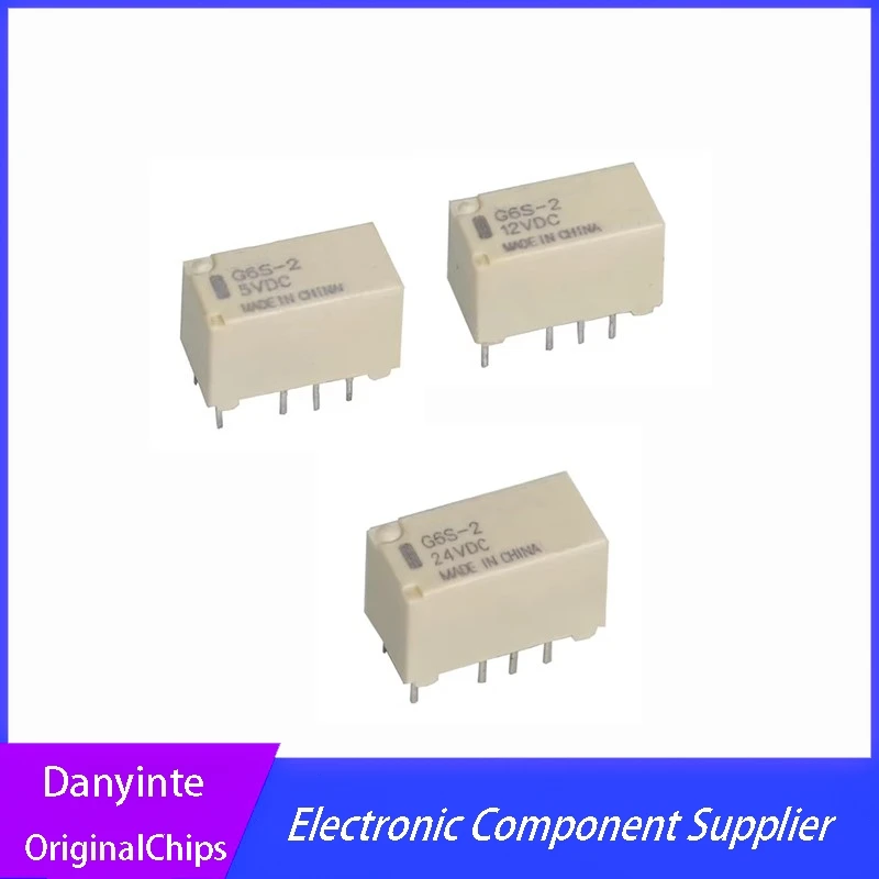 NEW  2PCS/LOT  G6S-2 G6S-2-5VDC G6S-2-4.5VDC G6S-2-12VDC G6S-2-24VDC G6S-2 5VDC   G6S-2 24VDC 4.5v 5v 12v 24v  8Pin Relay
