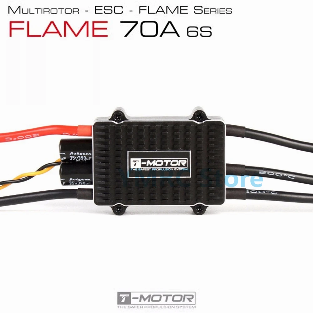 T-MOTOR FLAME 70A 4-6S LiPo NO BEC BLDC Brushless ESC Speed Controller per multirotore Drone UAV