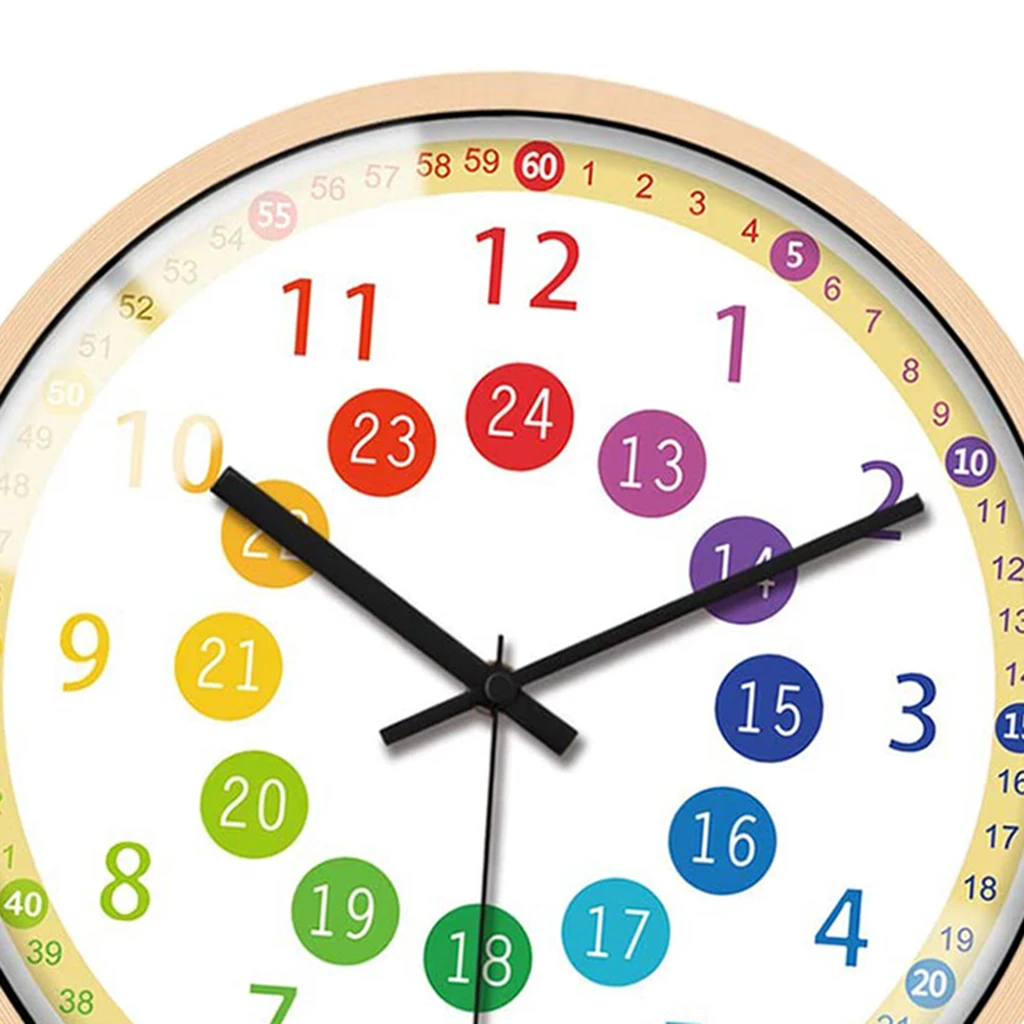 12 Inch Telling Time Teaching Clock Children Clock,for kids children room,