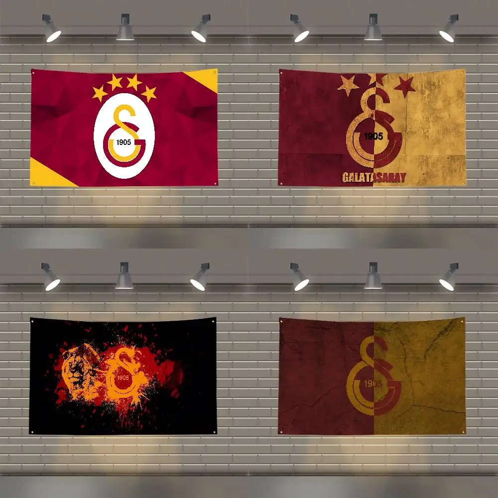 Banderas impresas del coche del poliéster de la bandera de G-Galatasaray para acampar al aire libre de la decoración del garaje de la habitación