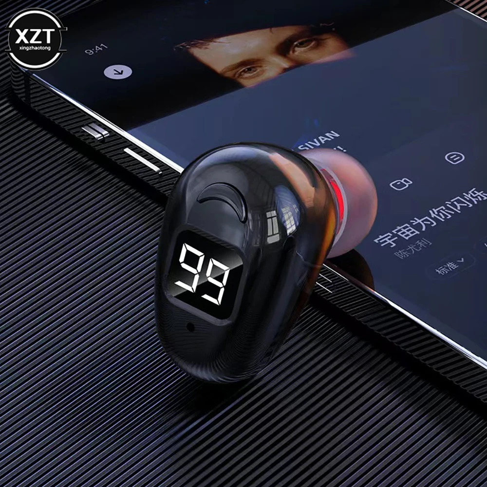 S980 Single Earphone Bluetooth 5.2 Earphone Noise Reduction Stereo Surround Sound Headset Waterproof Mini Wireless Earphone