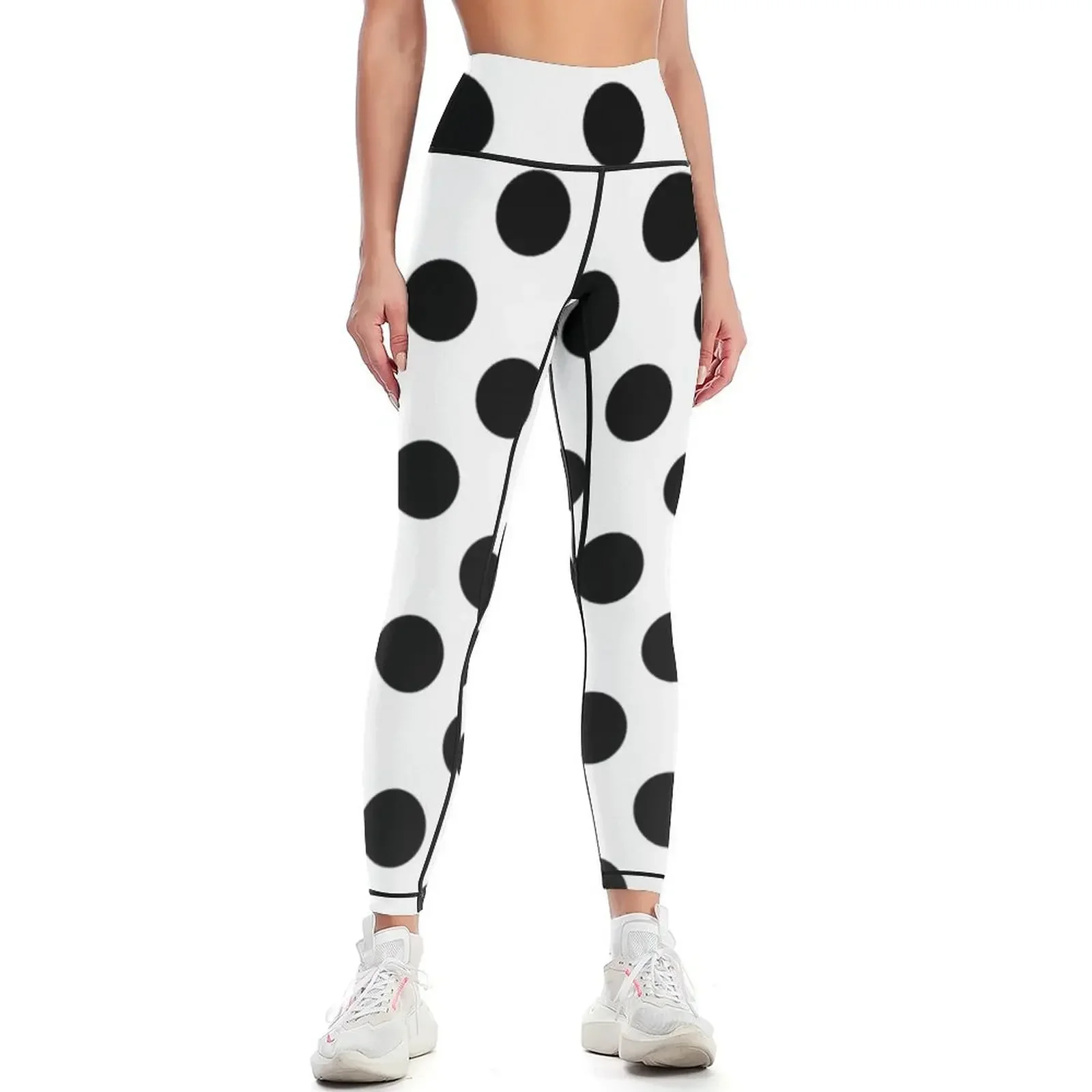 

Black & White Polka Dots Leggings sportswear woman gym 2025 sports shirts gym for physical Women's high waist Womens Leggings