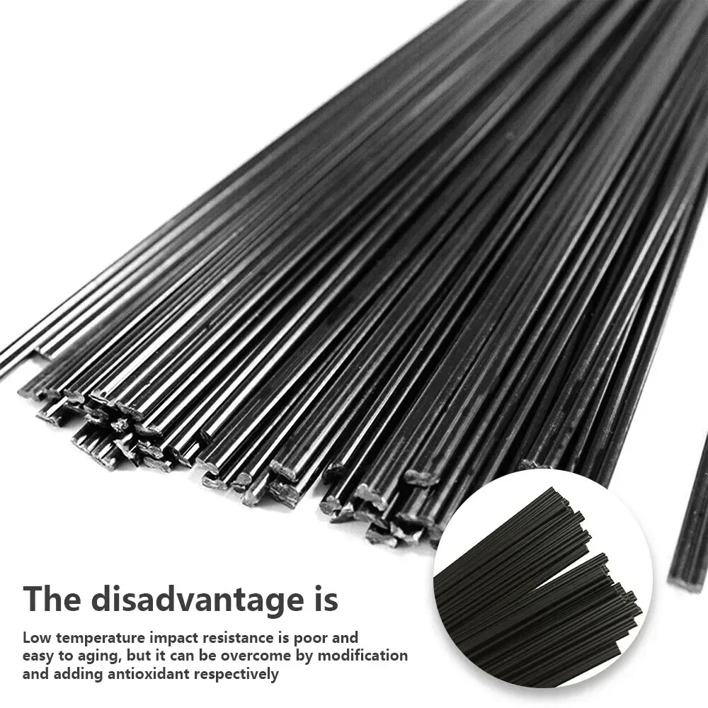 40pcs 200mm PP Black Plastic Welding Rods For Car Bumper Repair Sticks Welder Tools Non-toxic Tasteless Fast Shipping