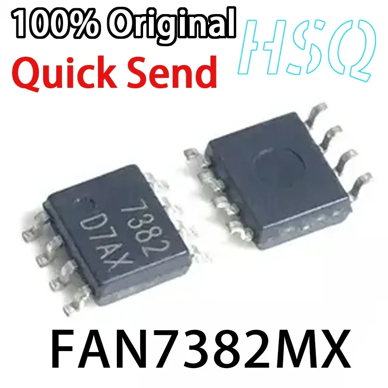 5PCS New FAN7382MX Screen Printed 7382 SOP-8 Half Bridge Gate Driver IC Chip