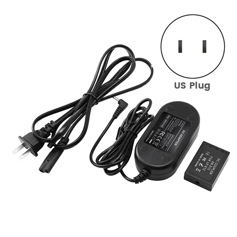 แบตเตอรี่เลียนแบบ E12 LP-สำหรับ Canon EOS M M2 M50 M100 M200 Mark II Dummy Coupler US Plug