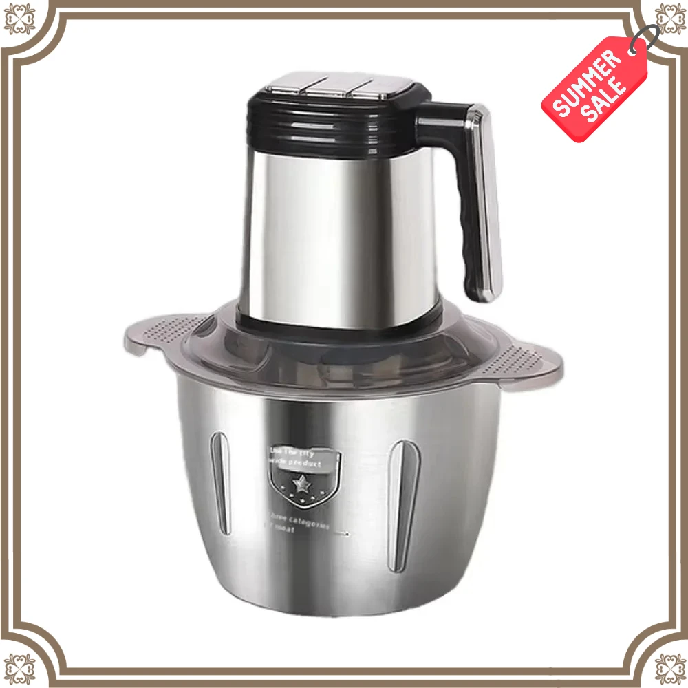 

New Practical Electric Stainless Steel Meat Grinder Food Processor Vegetable Chopper Safe Meat Mincer Slicer