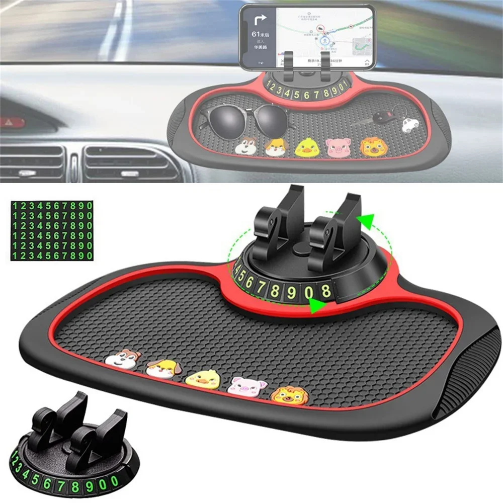 

Multi-Functional Car Anti-Slip Mat Auto Phone Holder Non Slip Sticky Anti Slide Dash Phone Mount Silicone Dashboard Car Pad Mat