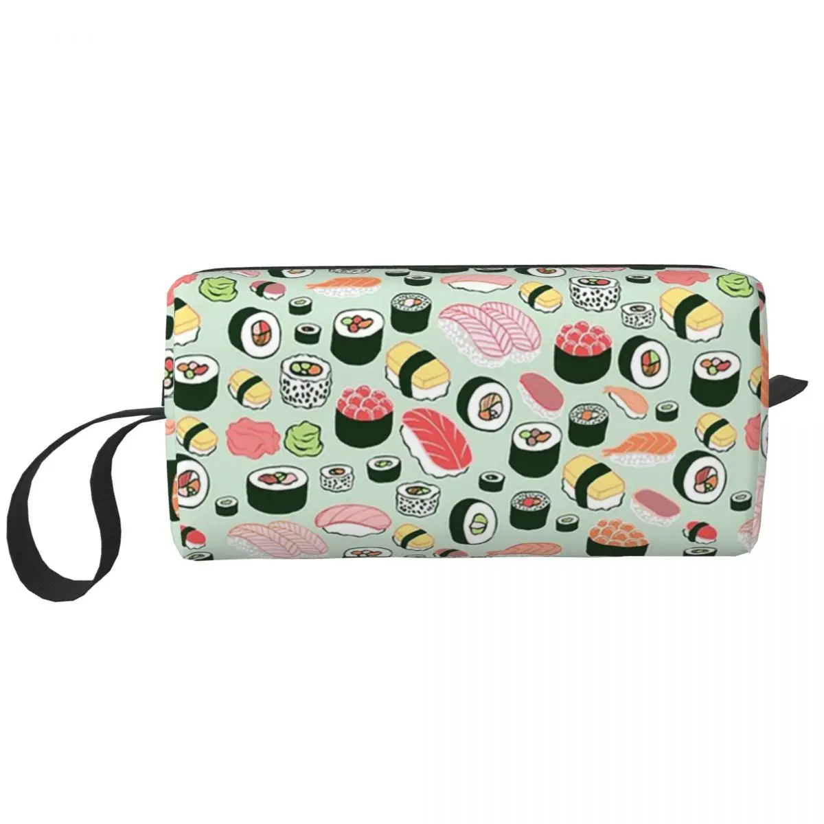 Sushi Forever Makeup Bag Cosmetic Organizer Storage Dopp Kit Toiletry Cosmetic Bag for Women Beauty Travel Pencil Case