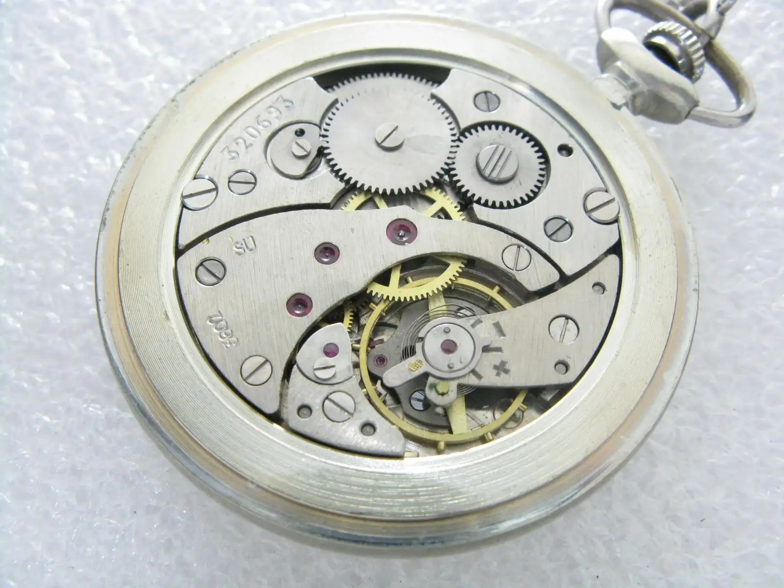 Soviet subsidiary seconds Railway pocket watch used locally in Korea（Russia OEM）