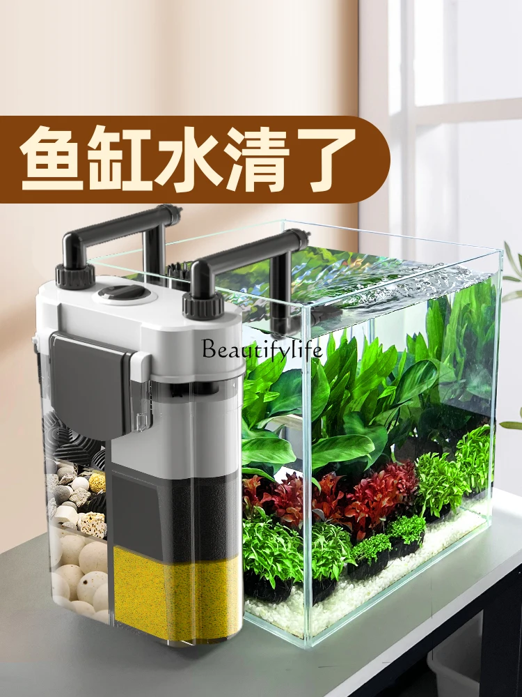 Fish Tank Filter Circulating Water Pump Wall-Mounted Three-in-One External Filter VAT