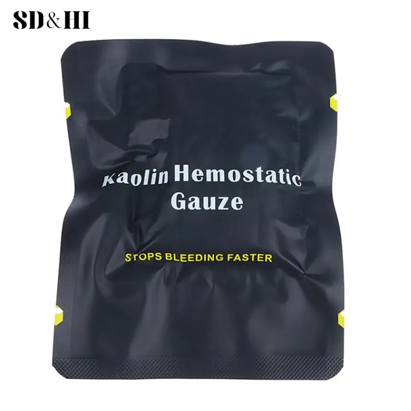 Hemostatic Kaolin Gauze Combat Emergency Tactical Military First Aid Kit Medical Wound Dressing