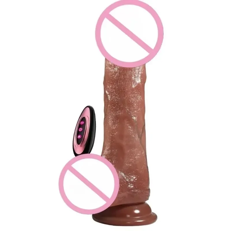 8.07-inch dildo, remote-controlled vibrator, silicone penis, heated masturbator, suitable for adult men and women, adult sex toy