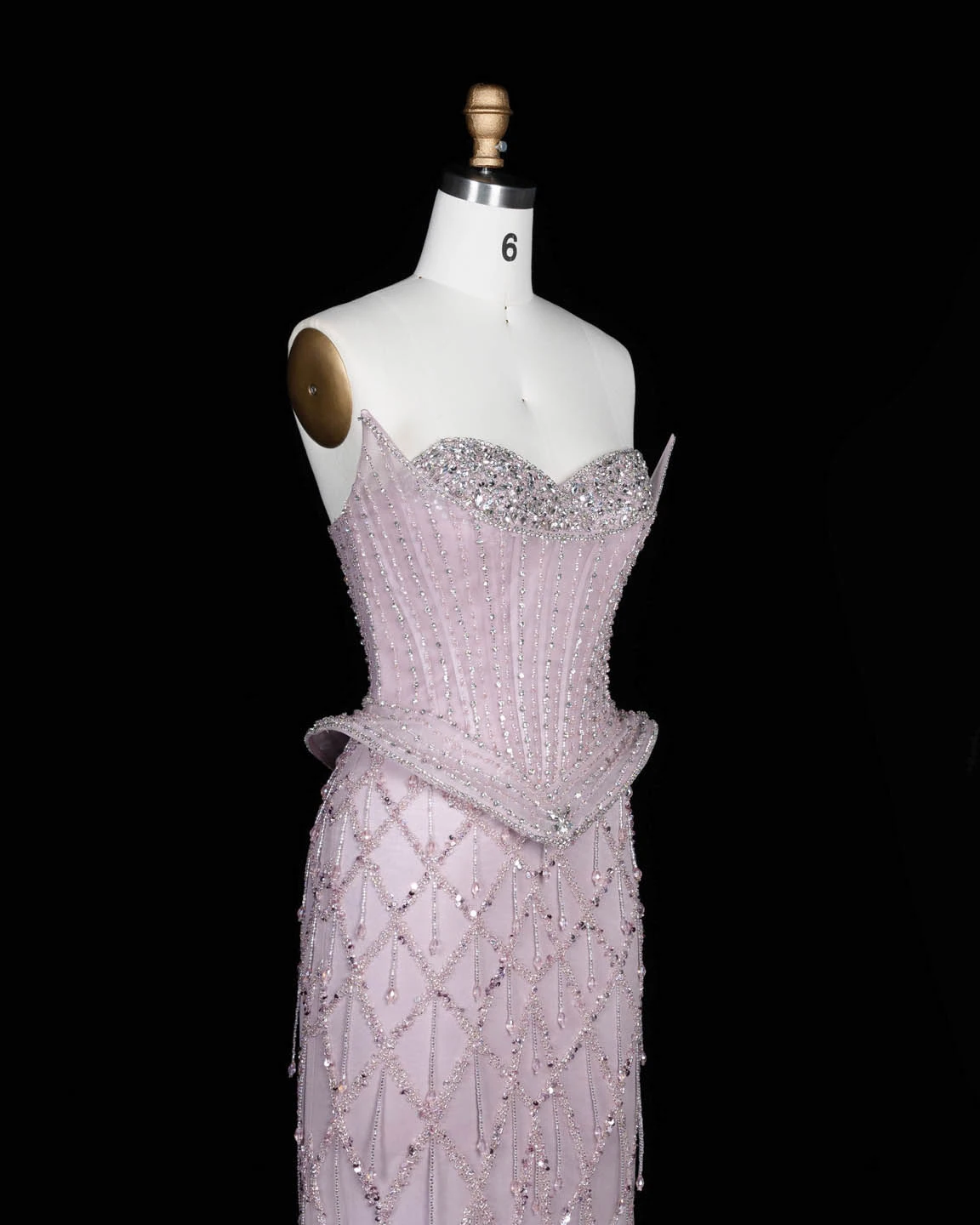 Sharon Said Abendkleid Luxuriöses Meerjungfrauenkleid mit Herzausschnitt, Tüll, Kristallkorsett, Dubai, formelle Party, Hochzeitsgast, Kleider SS118, Maßanfertigung – Detail 28