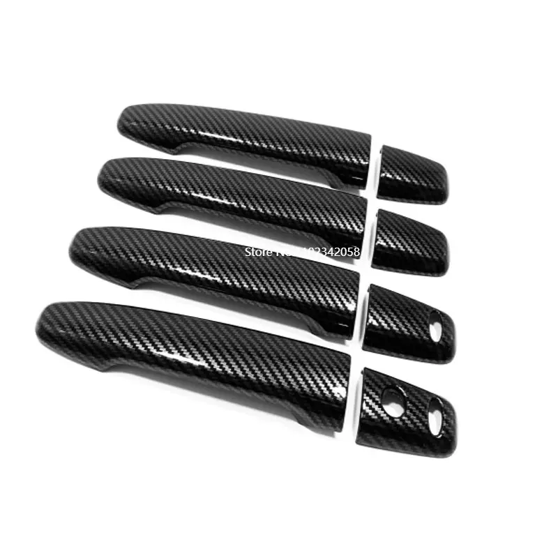

3d Sticker For Mitsubishi Outlander Lancer Asx 2008-2021 Abs Chrome Carbon Fiber Car Door Handle Bowl Trim Styling Accessories