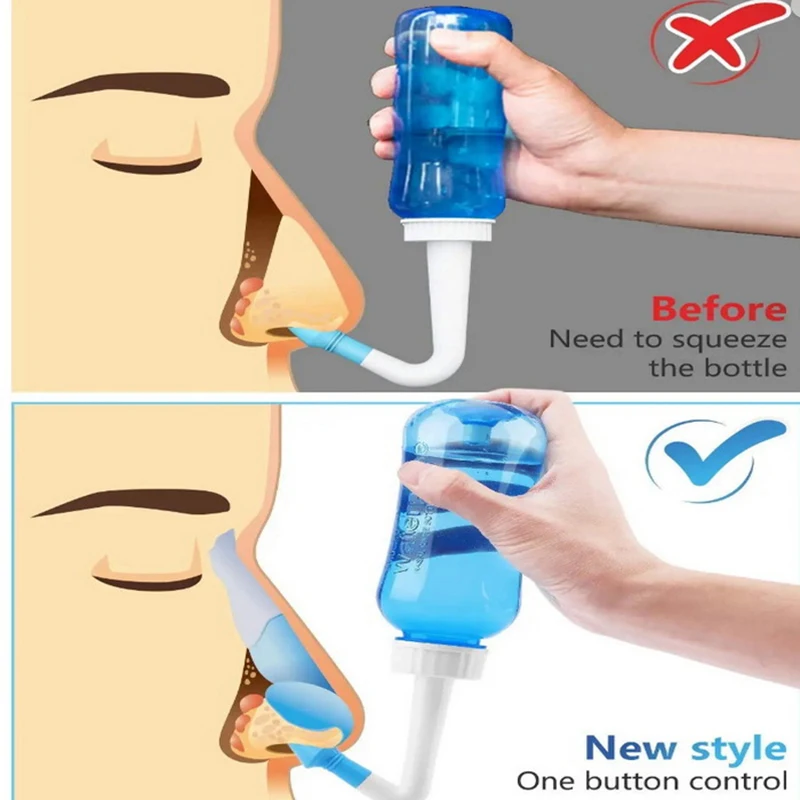 300ml 휴대용 코 세척기 (성인 및 어린이용)