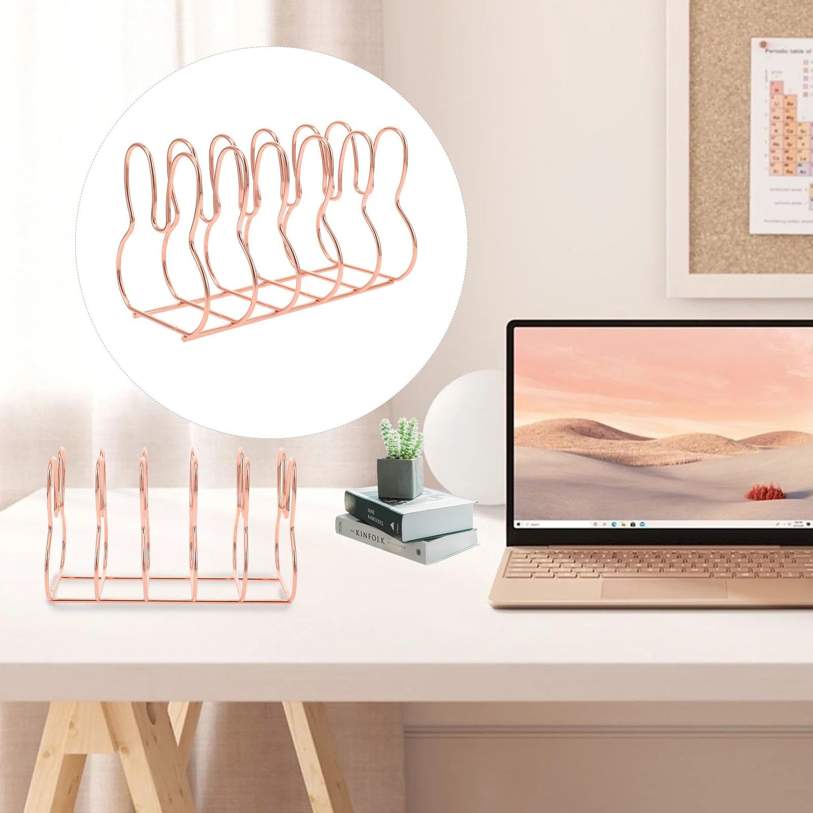 

Simple Book St Desktop Holders Shelves Filing Boxes Home Office Study Room Iron Decorative ganizer Rose Gold Sturdy