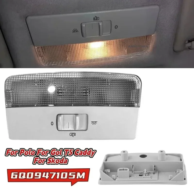 

For Polo For Gol T5 Caddy For Skoda Car Interior Reading Lamp Light Dome Light For Seat For Ibiza 6Q0947105M Replacement