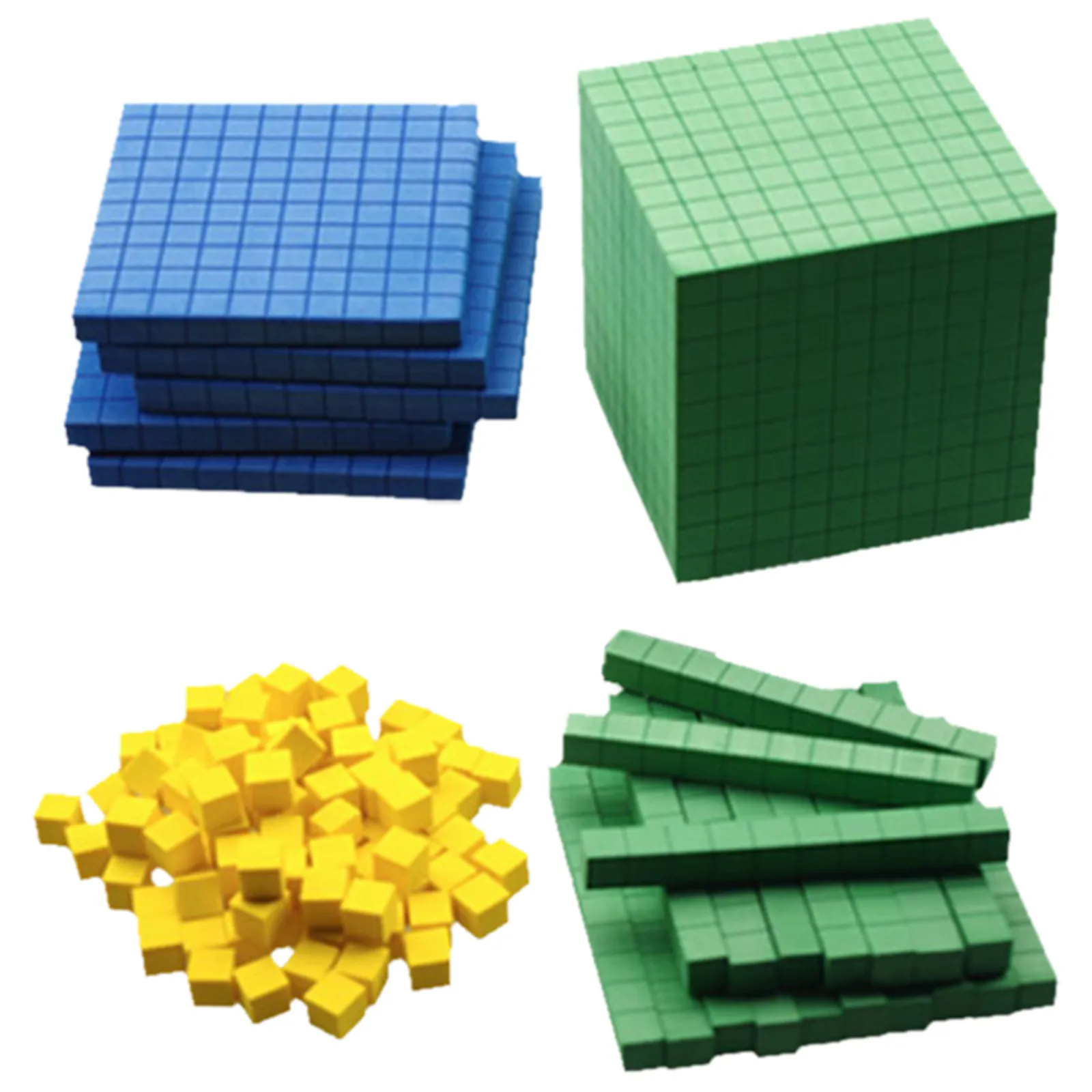 

Набор математических манипулятивных пособий: счетные кубики, блоки для изучения разрядов чисел, разноцветные, для раннего обучения, учебные материалы для детского сада