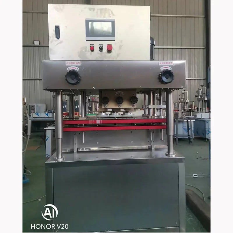 Manufacturer's automatic round bottle square bottle plastic cap six-wheel cap rubbing machine automatic lid hanging horse mouth