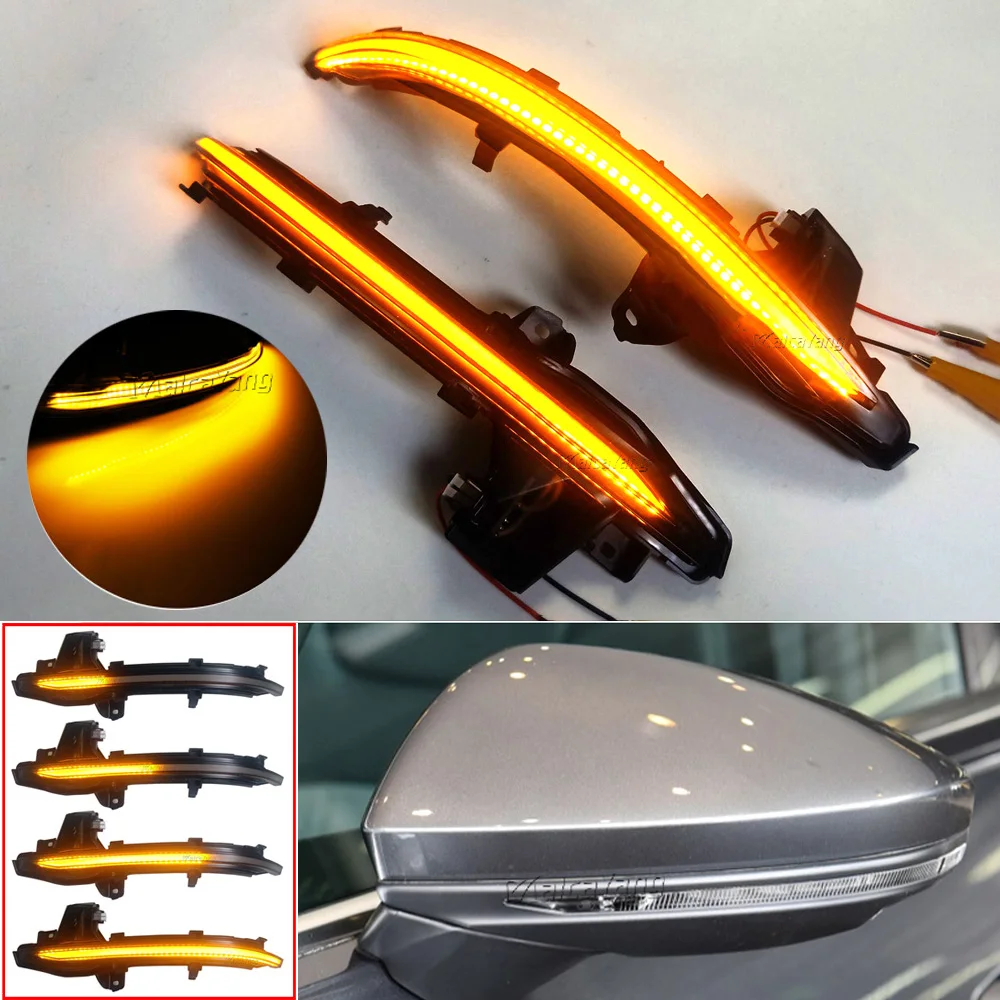 LHD For Audi A6 C8 4A A7 4K A8 D5 4N 2019 2020 LED Dynamic Turn Signal Light Side Wing Mirror Indicator Flashing Sequential Lamp