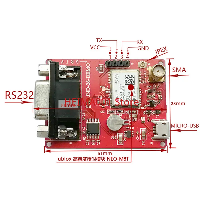 

The Satellite U-blox High Precision Timing Module Supplies the NEO-M8T Parallel GNSS Development Board