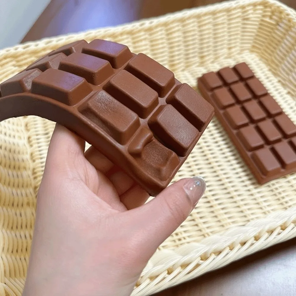 Soft Simulated Food Chocolate Squeeze Toy Slow Rebound PU Food Squishy Toy Stress Relief Hand Relaxation Fidget Toy Gift