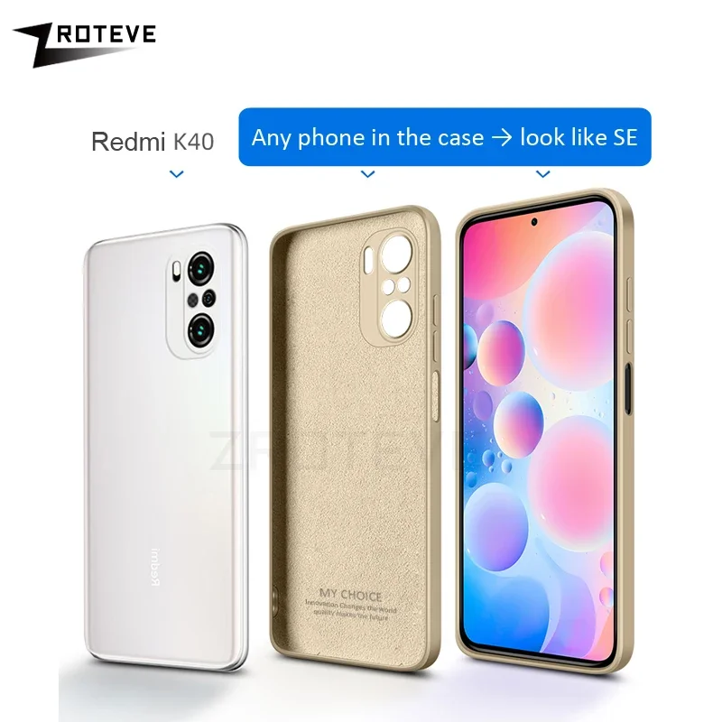 For PocoF3 Case ZROTEVE Silky Liquid Silicone Soft Cover For Xiaomi Poco F3 F4 F5 F6 Xiomi Pocophone X4 GT X5 X6 Pro 5G Cases