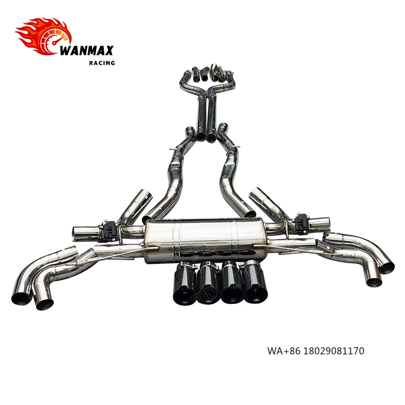 

304 Stainless Steel Catback Muffler Exhaust System for 2019-2022 X5 G05 B58 3.0T M50I M60I 4.4T Exhaust