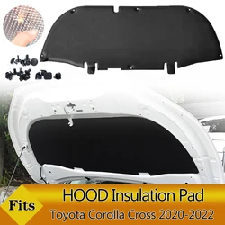 Front Engine Hood Insulation Pad Soundproof Mat Cover Foam Sound Heat Cotton Fireproof for Toyota Corolla Cross 2020-2025