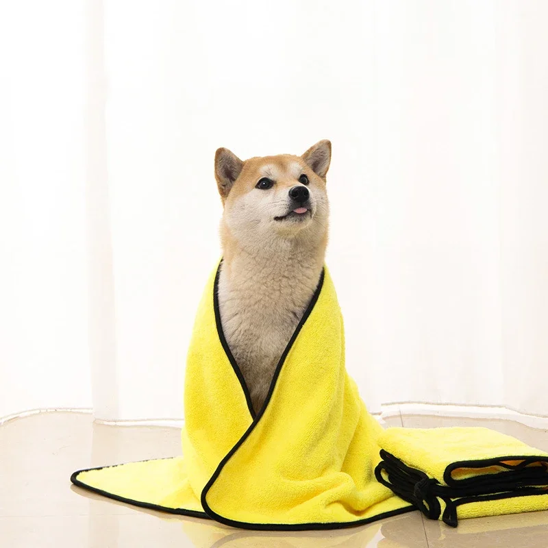 Pet Towel Bath Absorbent Towel Soft Lint-free Dogs Cats Bath Towels Absorbent Quick-drying Small ThickTowel Special Pet Products