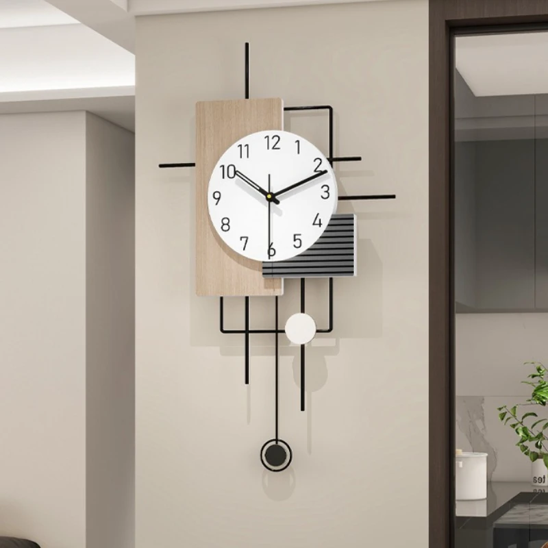 Silent Mechanism Modern Wall Clocks Minimalist Wall Art Decoration Clocks Living Room Clock Luxury Interior Pendulum Watches