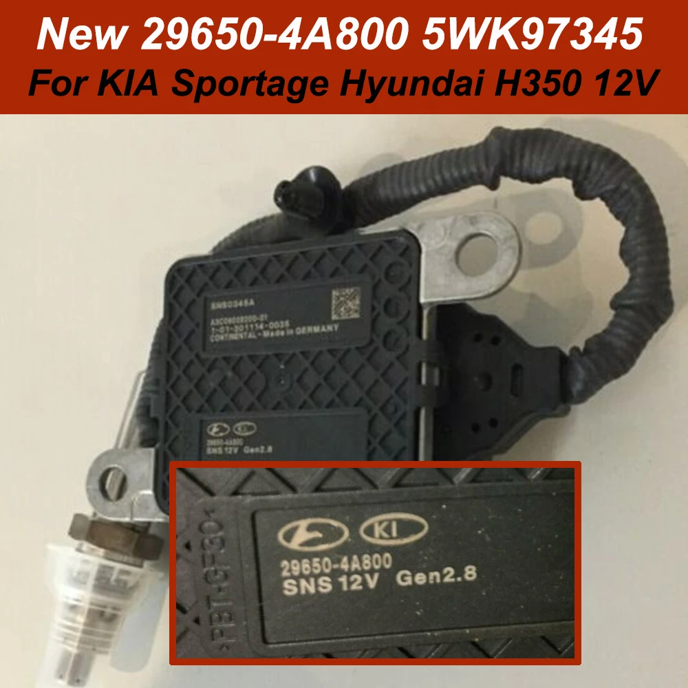 

OEM 29650-4A800 296504 A800 5WK97345 Высококачественный датчик азота и кислорода 12 В для Hyundai H350 Kia Sportage, сделано в Германии