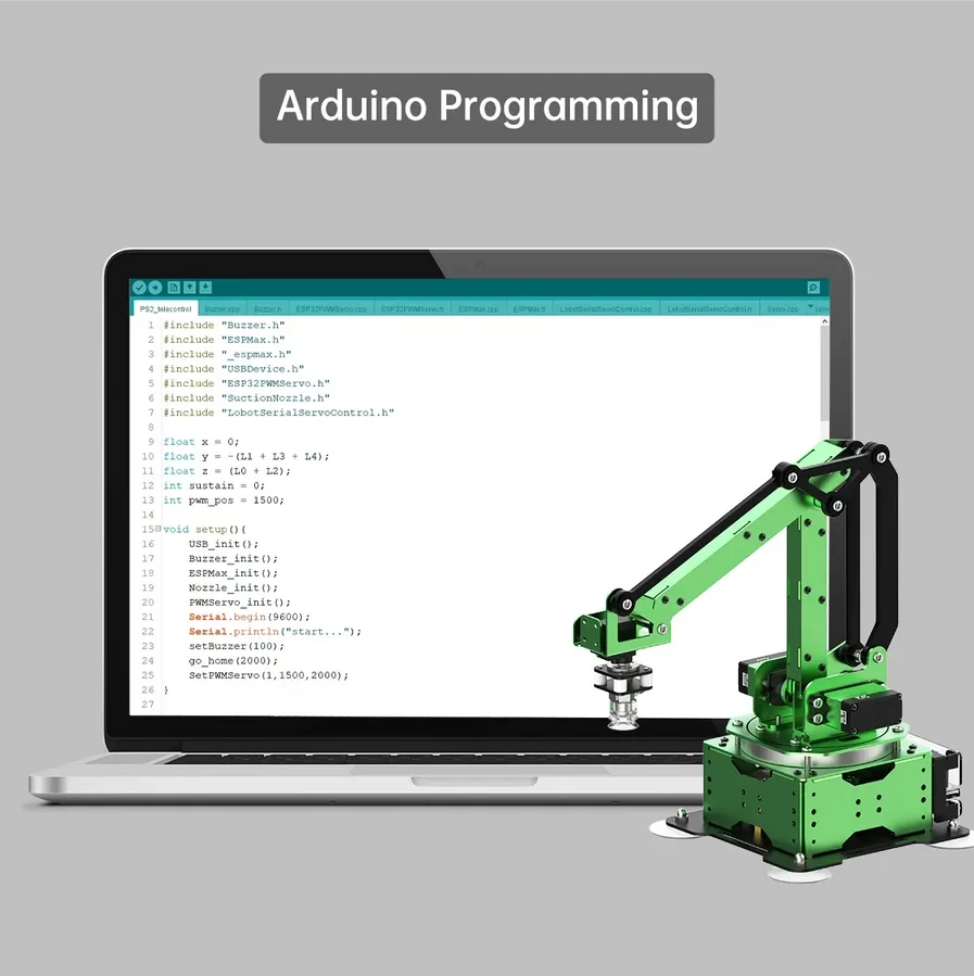 MaxArm 5 Axis Robot Arm Open Source Inverse Kinematics Robotics manipolatore per Arduino e AI Python ESP32 Robot programmabile