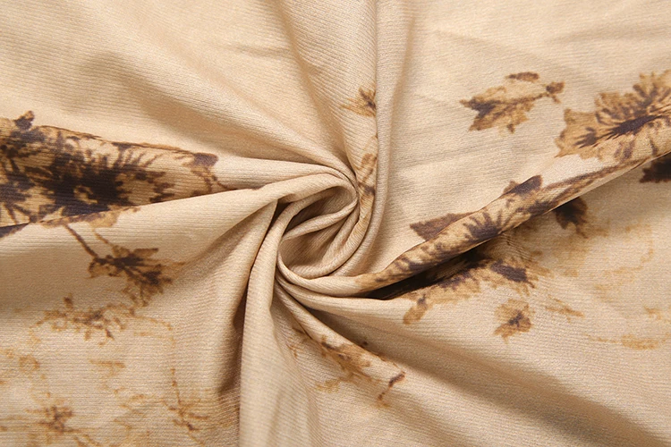 Sisterlinda Hottie-Kleid für Damen, Herbsttrend, Pailletten, Patchwork, Blumendruck, tiefer Ausschnitt, Fledermausärmel, gerüscht, elegant, figurbetont – Detail 11