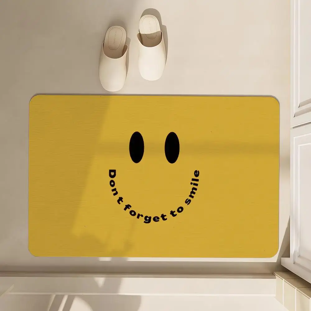 

Hello Series Floor Mat Soft Diatom Bathroom Absorbent Floor Mat, Toilet Of The Bathroom, Household Floor Mat, Door Mat Carpet